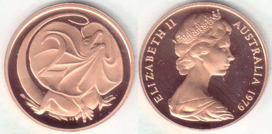 1979 Australia 2 Cents (Proof) A004189